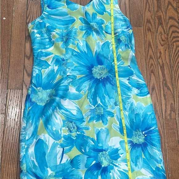 Expressions Blue Sleeveless Scoop Neck Sundress - Picture 12 of 16